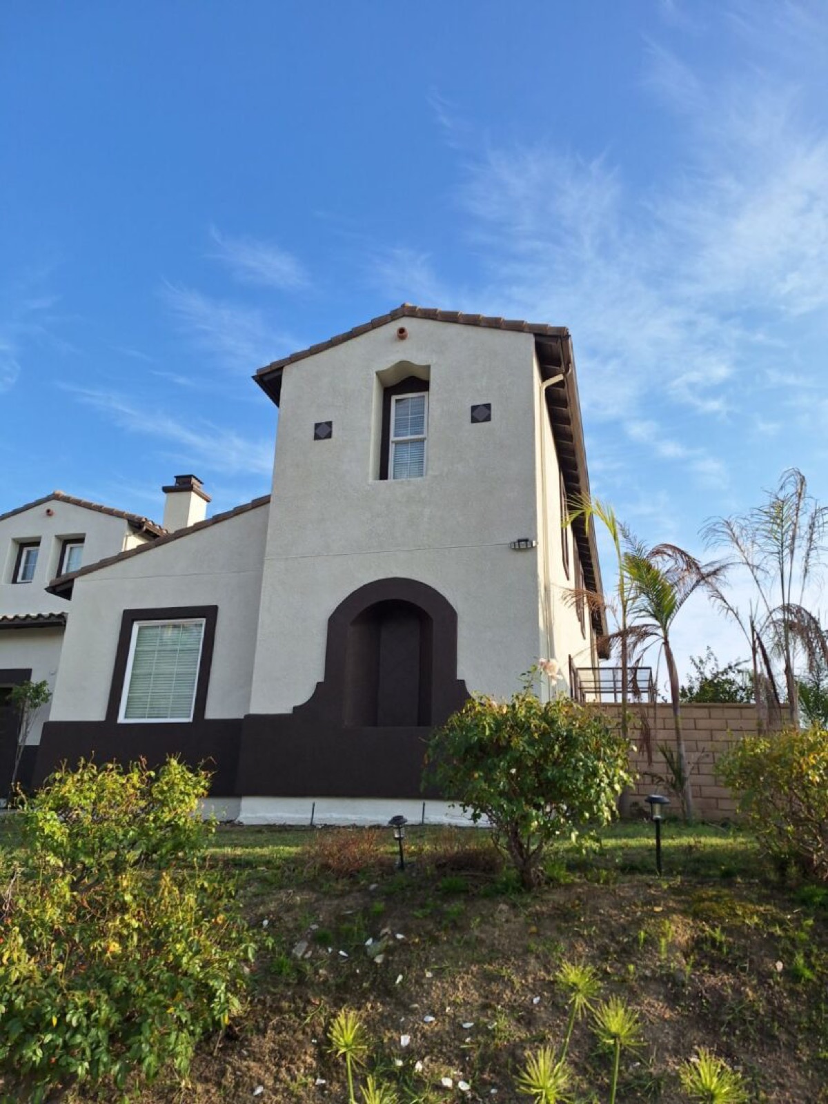 Two-tone Spanish style exterior repaint by AAA Painting in the Inland Empire, CA